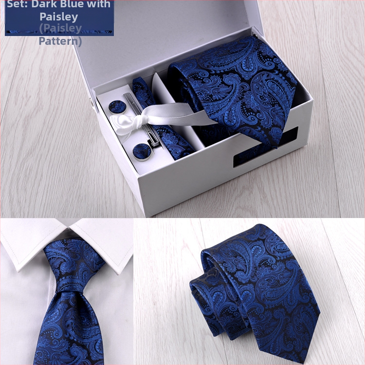 Fabriko vyriškas šešių dalių kostiumas, juodas, 8 cm ilgio, dryžuotas, rankinis kaklaraištis, jaunikio vestuvių dovanų dėžutė