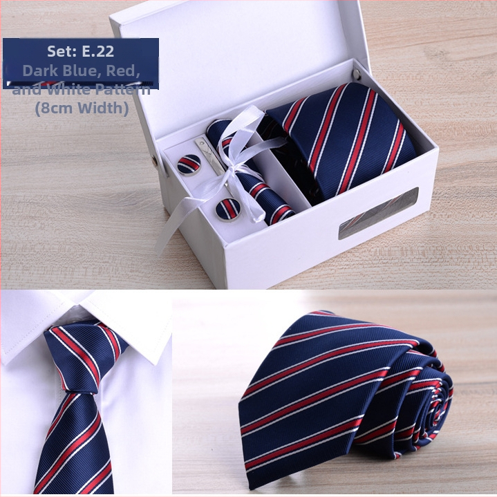 Fabriko vyriškas šešių dalių kostiumas, juodas, 8 cm ilgio, dryžuotas, rankinis kaklaraištis, jaunikio vestuvių dovanų dėžutė