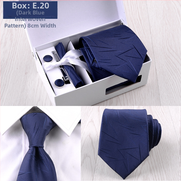 Fabriko vyriškas šešių dalių kostiumas, juodas, 8 cm ilgio, dryžuotas, rankinis kaklaraištis, jaunikio vestuvių dovanų dėžutė