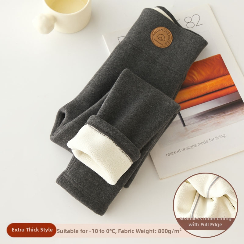 Tüdrukute fliisvoodriga retuusid, paksendatud sügis- ja talveriided, valged, ühes tükis sametist soojad talvepüksid, mustad, laste soojad püksid