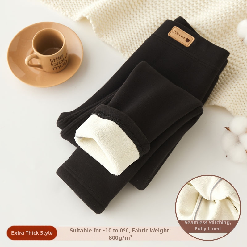 Tüdrukute fliisvoodriga retuusid, paksendatud sügis- ja talveriided, valged, ühes tükis sametist soojad talvepüksid, mustad, laste soojad püksid