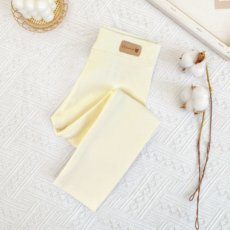 Tüdrukute fliisvoodriga retuusid, paksendatud sügis- ja talveriided, valged, ühes tükis sametist soojad talvepüksid, mustad, laste soojad püksid