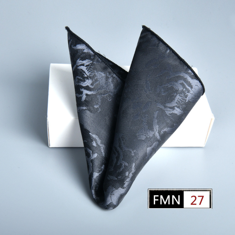 Vyriškas sulankstomas žakardo stiliaus kostiumas su kišenėmis, kvadratinis, 23 cm, 2025 m. pavasaris, naujas sandėlyje.