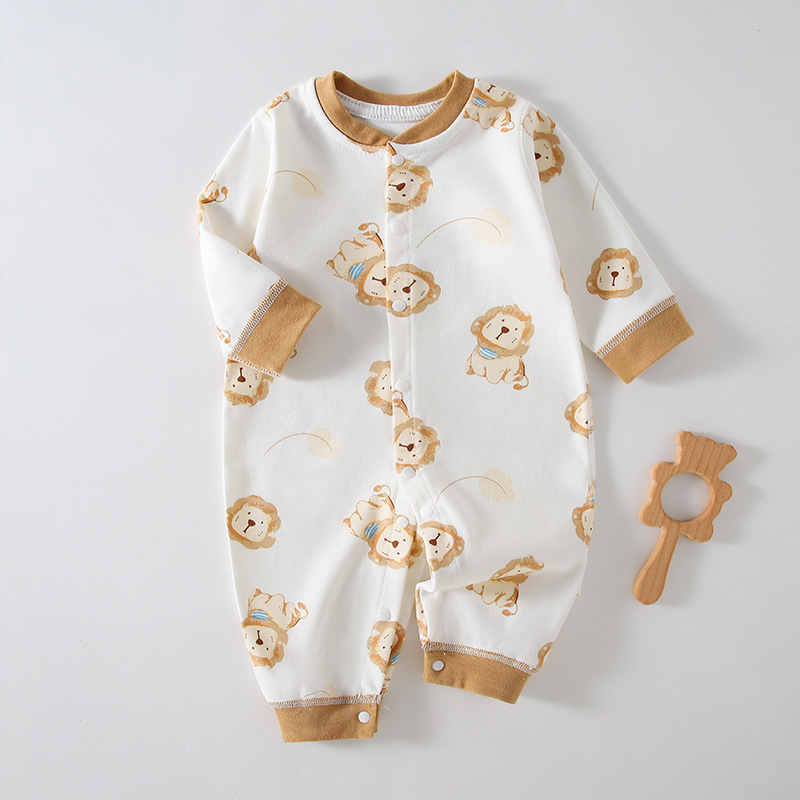 Бебешки дрехи от чист памук, пролетни и есенни гащеризони за новородени, бебешки гащеризони без кости, бельо без ръкави, бебешки пижами