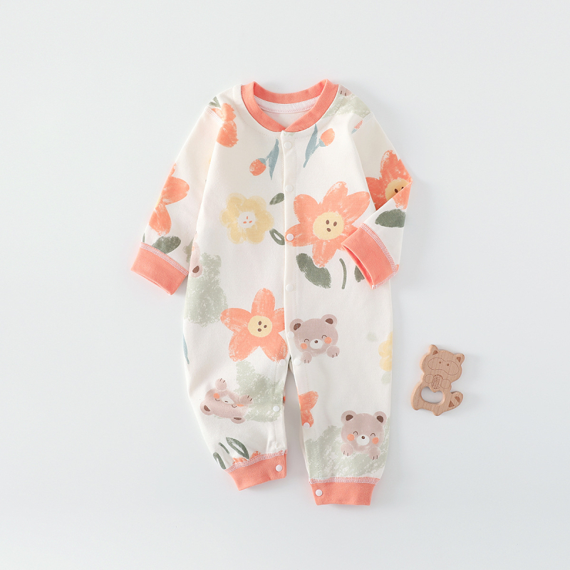 Бебешки дрехи от чист памук, пролетни и есенни гащеризони за новородени, бебешки гащеризони без кости, бельо без ръкави, бебешки пижами