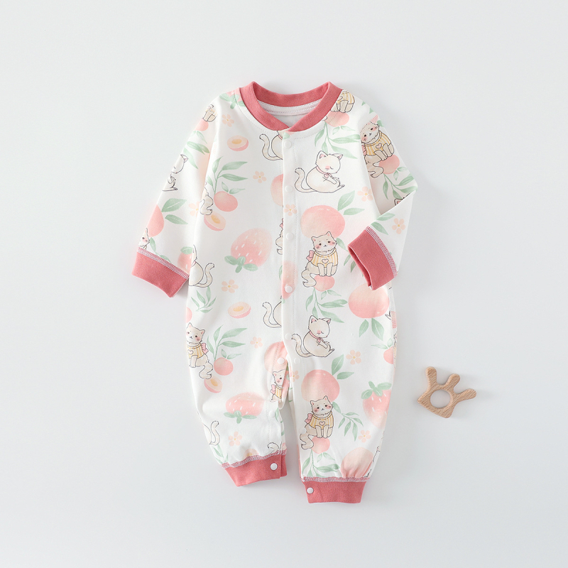 Бебешки дрехи от чист памук, пролетни и есенни гащеризони за новородени, бебешки гащеризони без кости, бельо без ръкави, бебешки пижами