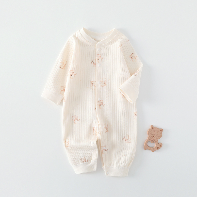 Бебешки дрехи от чист памук, пролетни и есенни гащеризони за новородени, бебешки гащеризони без кости, бельо без ръкави, бебешки пижами