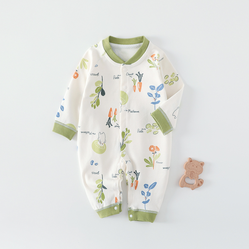 Бебешки дрехи от чист памук, пролетни и есенни гащеризони за новородени, бебешки гащеризони без кости, бельо без ръкави, бебешки пижами