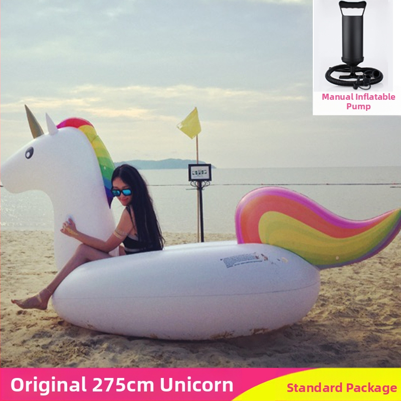 Prillid Suur Kollane Part Suvine Puhkus Ujuv Vee Täispuhutav Ujumisrõnga Kinnitus Paksendatud Part Välis Rafting Ujuvvoodi