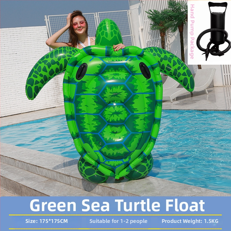 Prillid Suur Kollane Part Suvine Puhkus Ujuv Vee Täispuhutav Ujumisrõnga Kinnitus Paksendatud Part Välis Rafting Ujuvvoodi