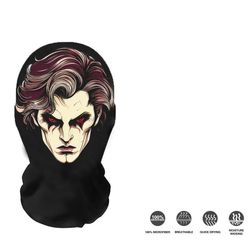 Трансгранична европейска и американска Хелоуин мрежеста маска за лице с щампа на череп, балаклава, забавна шапка на склад