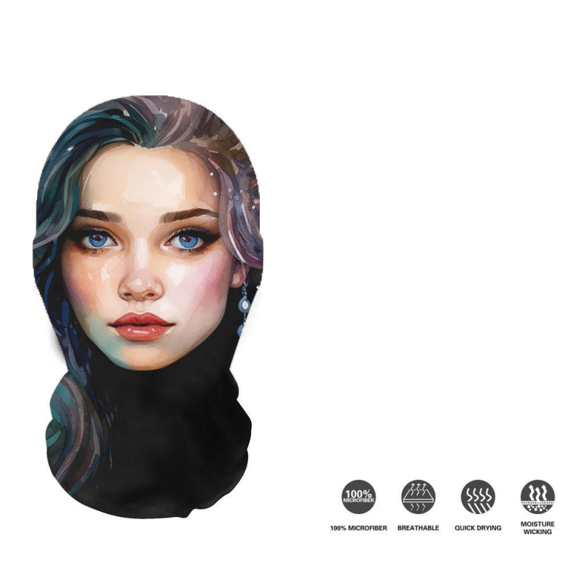 Трансгранична европейска и американска Хелоуин мрежеста маска за лице с щампа на череп, балаклава, забавна шапка на склад