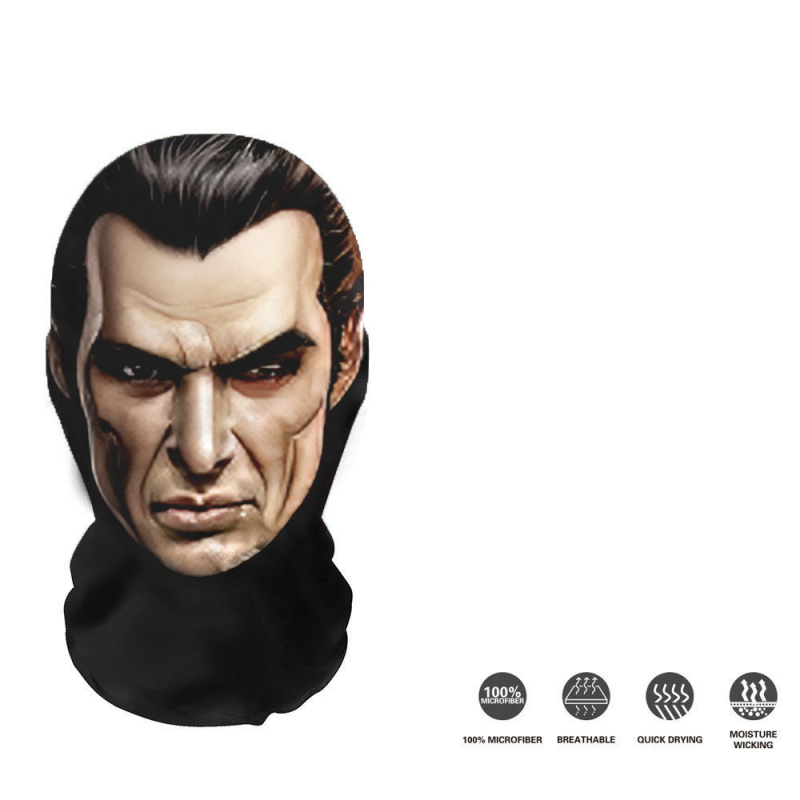 Трансгранична европейска и американска Хелоуин мрежеста маска за лице с щампа на череп, балаклава, забавна шапка на склад