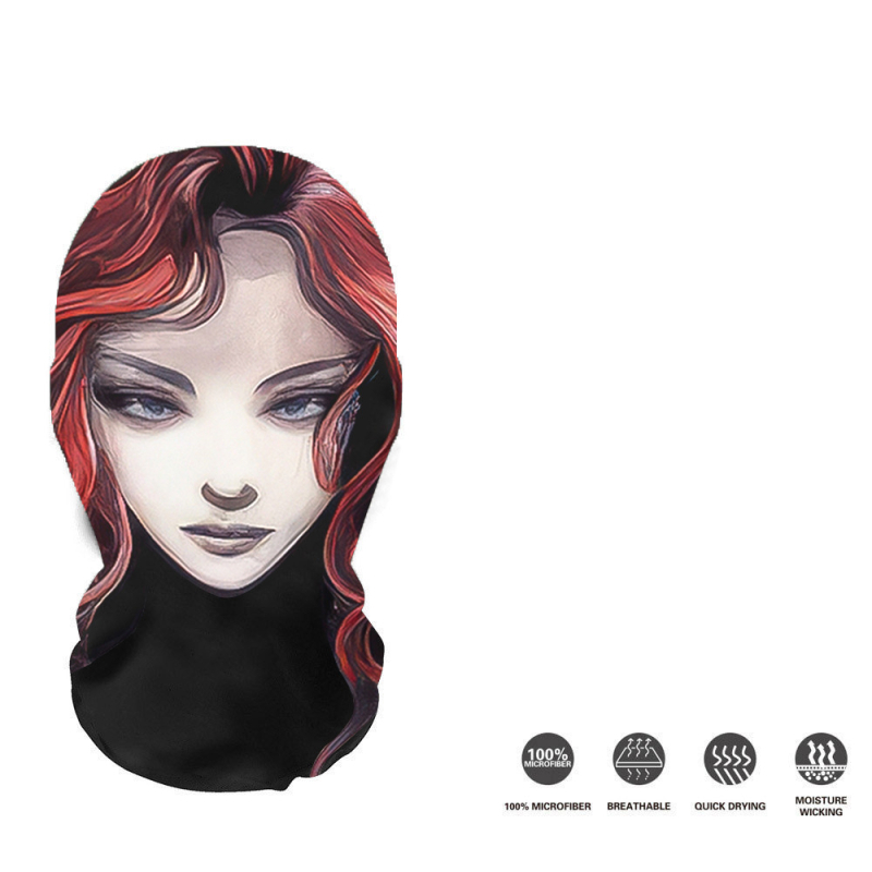 Трансгранична европейска и американска Хелоуин мрежеста маска за лице с щампа на череп, балаклава, забавна шапка на склад