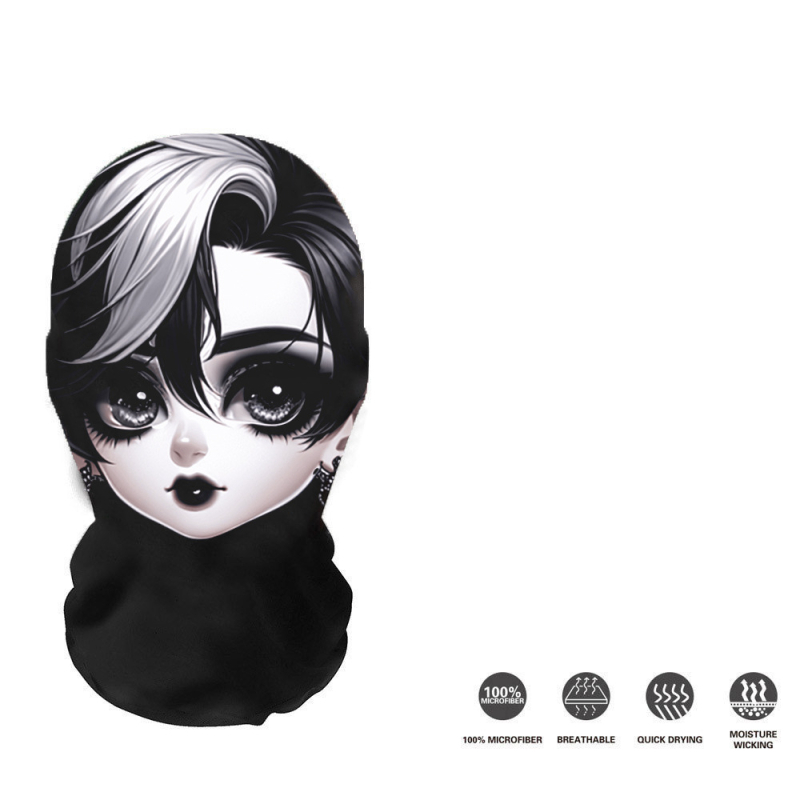 Трансгранична европейска и американска Хелоуин мрежеста маска за лице с щампа на череп, балаклава, забавна шапка на склад