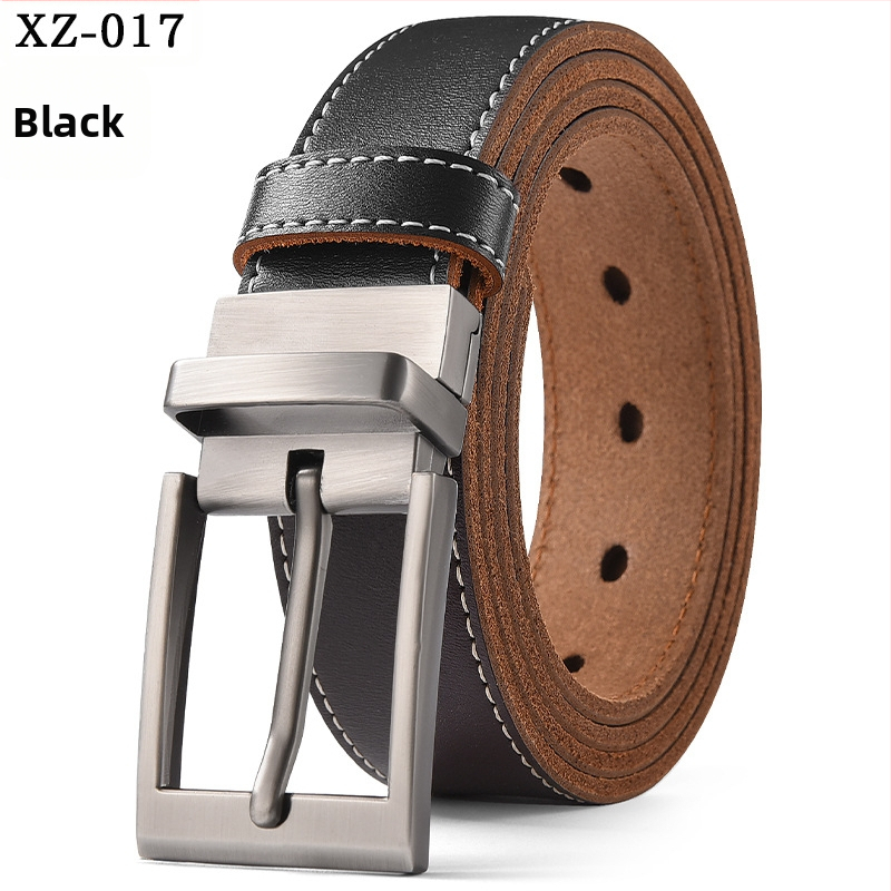 Vyriškas laisvalaikio stiliaus diržas su sagtimi iš karvės odos, universalus, natūralios odos diržas, eksportuojamas iš užsienio gamyklos.
