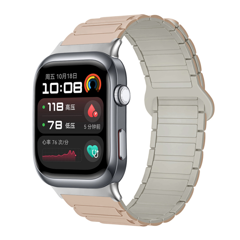 Sobib Huawei Watch D2 kellale, silikoonmagnetilise kolmeosalise rihmaga, vabaaja spordikäepael, tehases laos.