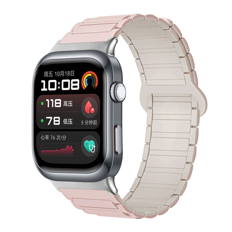 Sobib Huawei Watch D2 kellale, silikoonmagnetilise kolmeosalise rihmaga, vabaaja spordikäepael, tehases laos.