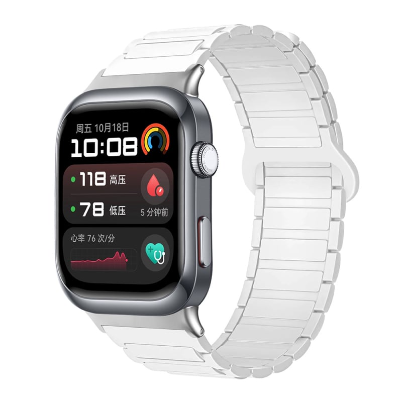 Sobib Huawei Watch D2 kellale, silikoonmagnetilise kolmeosalise rihmaga, vabaaja spordikäepael, tehases laos.