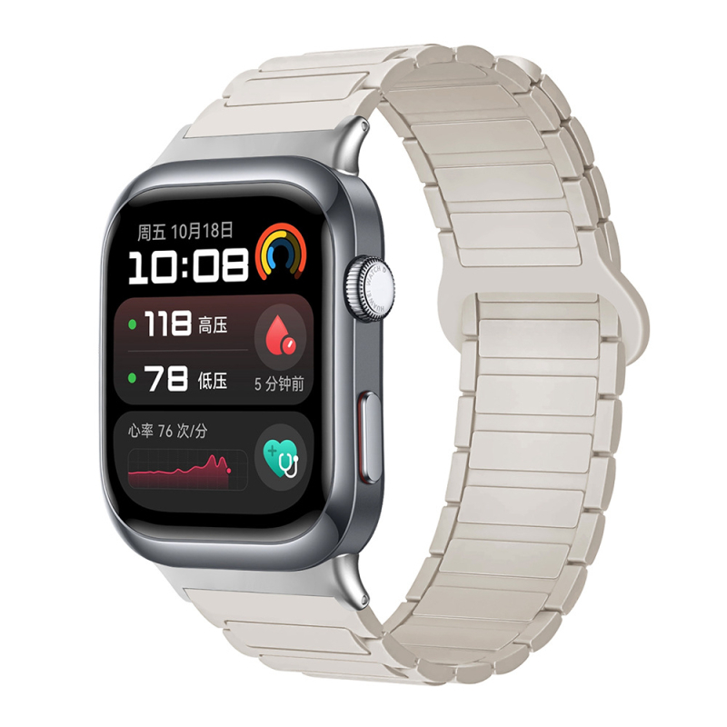 Sobib Huawei Watch D2 kellale, silikoonmagnetilise kolmeosalise rihmaga, vabaaja spordikäepael, tehases laos.