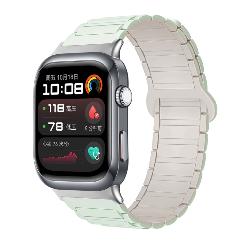 Sobib Huawei Watch D2 kellale, silikoonmagnetilise kolmeosalise rihmaga, vabaaja spordikäepael, tehases laos.