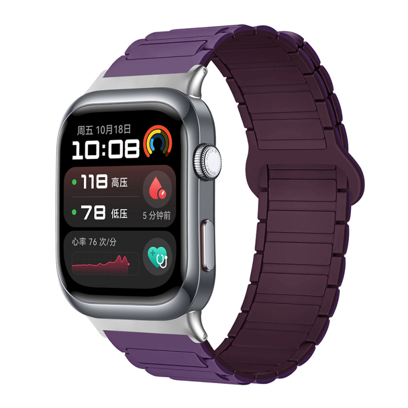 Sobib Huawei Watch D2 kellale, silikoonmagnetilise kolmeosalise rihmaga, vabaaja spordikäepael, tehases laos.