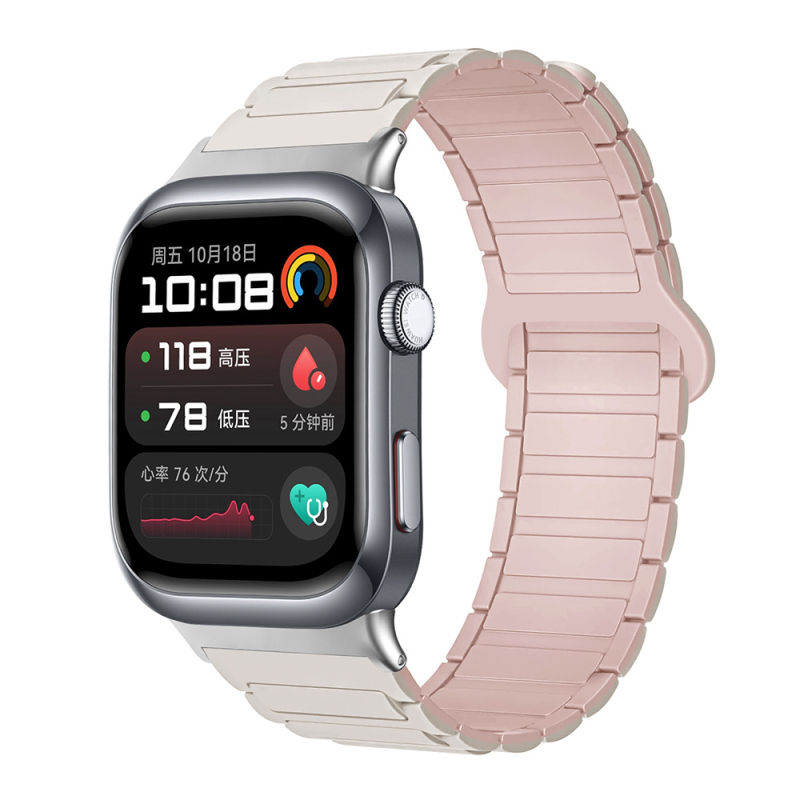 Sobib Huawei Watch D2 kellale, silikoonmagnetilise kolmeosalise rihmaga, vabaaja spordikäepael, tehases laos.