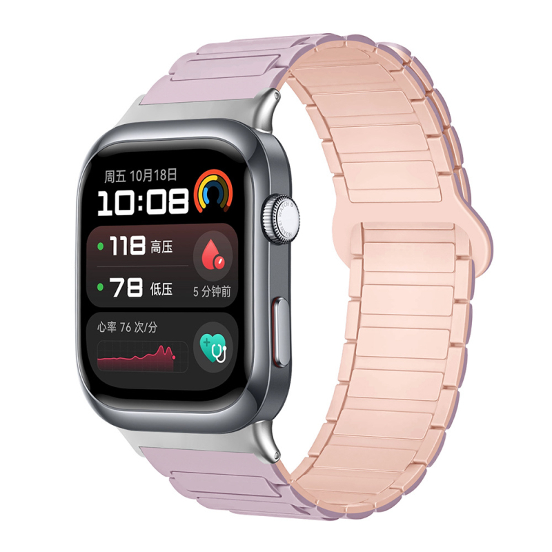 Sobib Huawei Watch D2 kellale, silikoonmagnetilise kolmeosalise rihmaga, vabaaja spordikäepael, tehases laos.