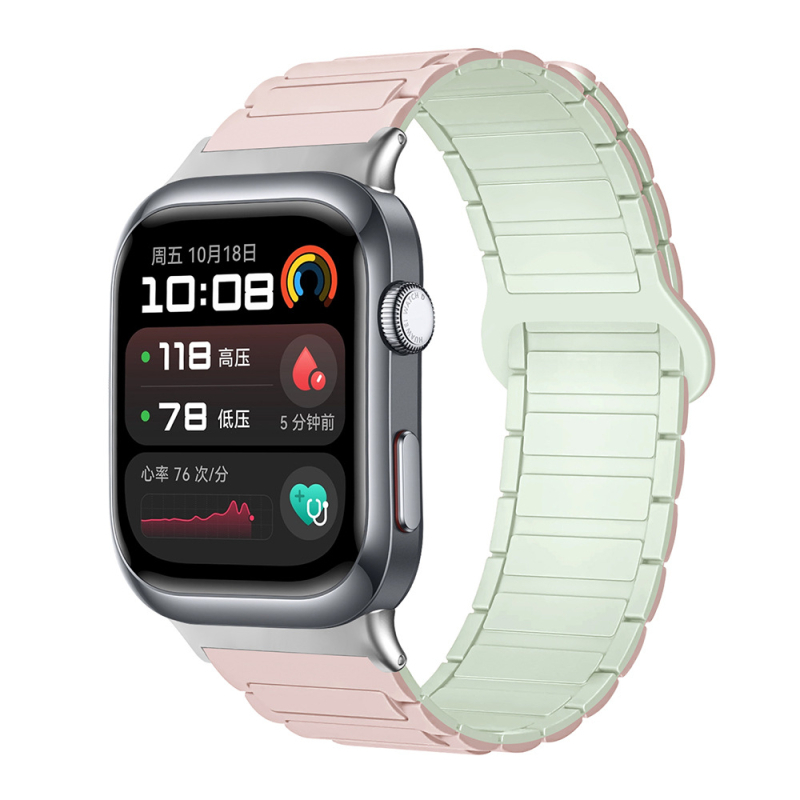 Sobib Huawei Watch D2 kellale, silikoonmagnetilise kolmeosalise rihmaga, vabaaja spordikäepael, tehases laos.