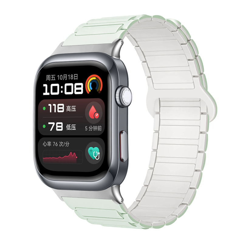 Sobib Huawei Watch D2 kellale, silikoonmagnetilise kolmeosalise rihmaga, vabaaja spordikäepael, tehases laos.