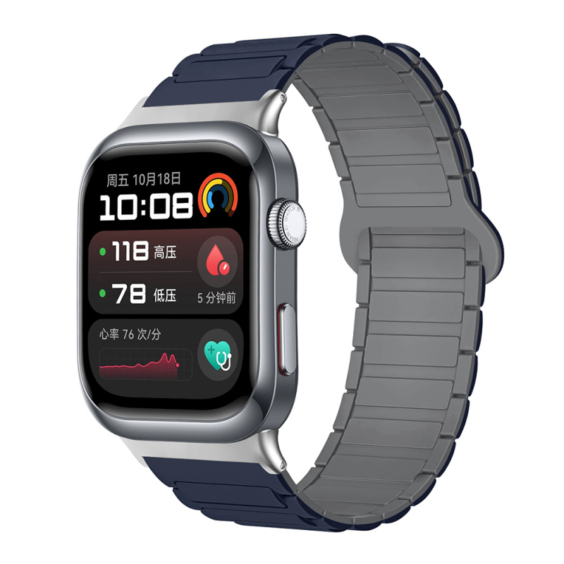 Sobib Huawei Watch D2 kellale, silikoonmagnetilise kolmeosalise rihmaga, vabaaja spordikäepael, tehases laos.