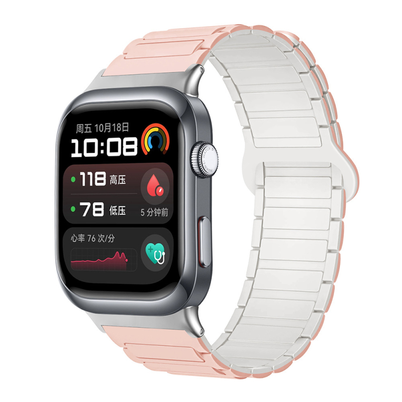 Sobib Huawei Watch D2 kellale, silikoonmagnetilise kolmeosalise rihmaga, vabaaja spordikäepael, tehases laos.