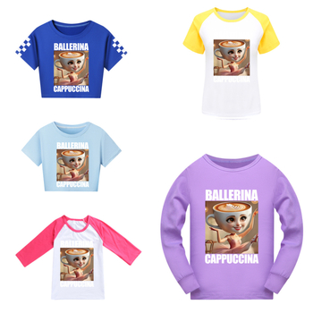 Tung Tung Tung Sahur polodlhé tričko s krátkym rukávom pre dospelých a deti, mäkké, s dlhým rukávom 4731