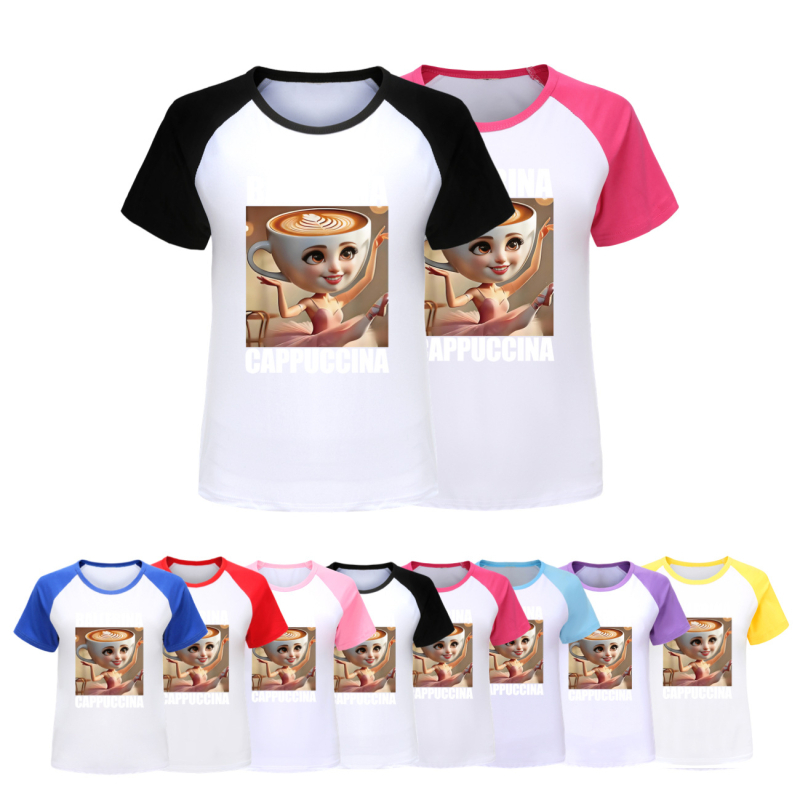 Tung Tung Tung Sahur polodlhé tričko s krátkym rukávom pre dospelých a deti, mäkké, s dlhým rukávom 4731