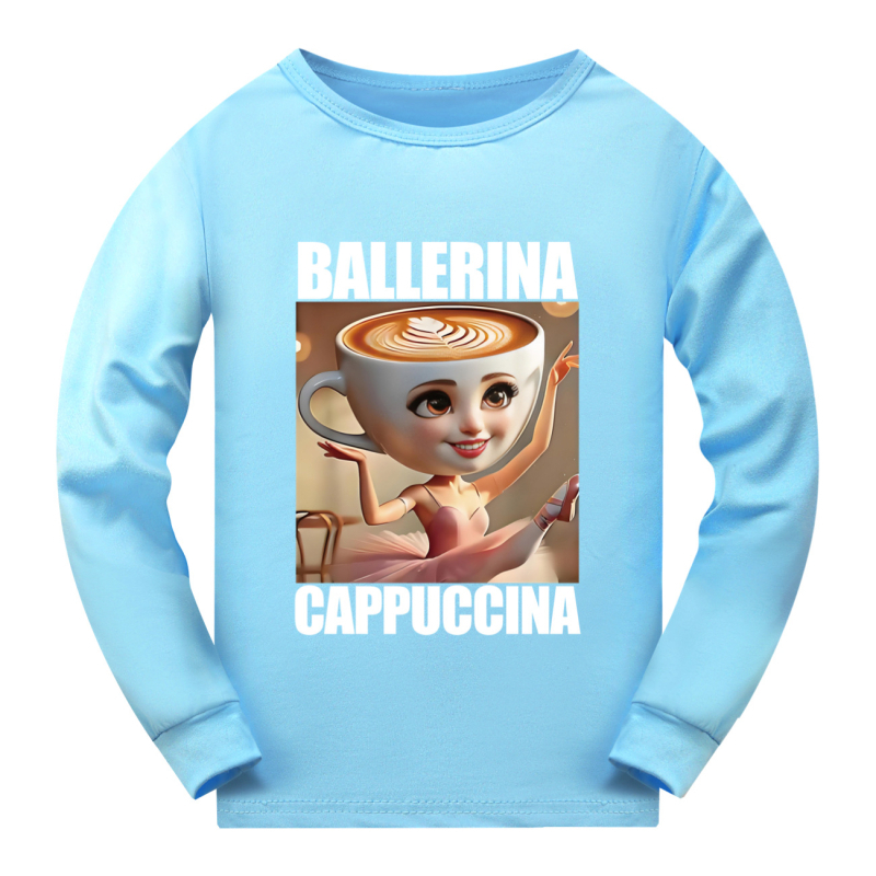 Tung Tung Tung Sahur polodlhé tričko s krátkym rukávom pre dospelých a deti, mäkké, s dlhým rukávom 4731