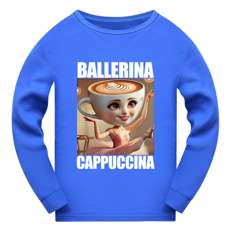 Tung Tung Tung Sahur polodlhé tričko s krátkym rukávom pre dospelých a deti, mäkké, s dlhým rukávom 4731