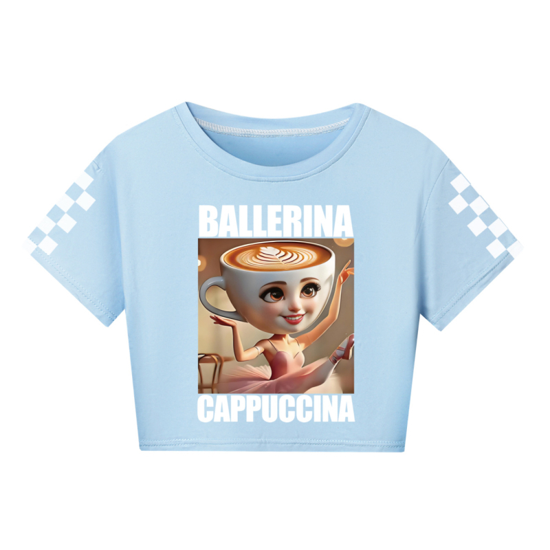 Tung Tung Tung Sahur polodlhé tričko s krátkym rukávom pre dospelých a deti, mäkké, s dlhým rukávom 4731