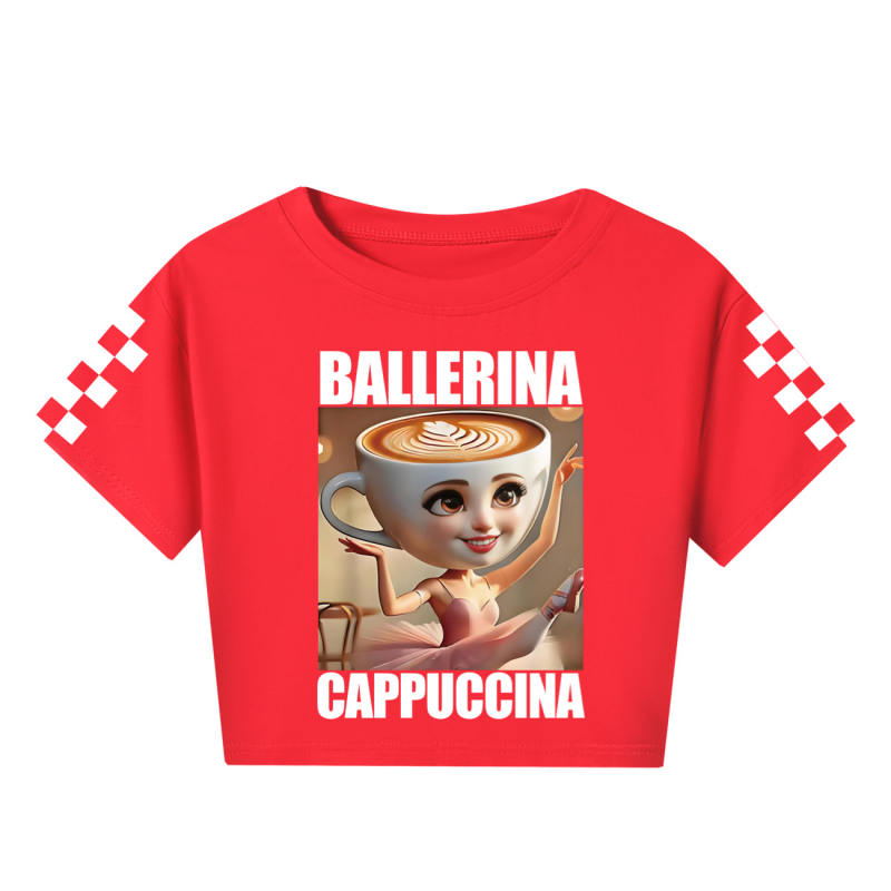 Tung Tung Tung Sahur polodlhé tričko s krátkym rukávom pre dospelých a deti, mäkké, s dlhým rukávom 4731