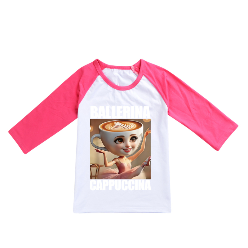 Tung Tung Tung Sahur polodlhé tričko s krátkym rukávom pre dospelých a deti, mäkké, s dlhým rukávom 4731