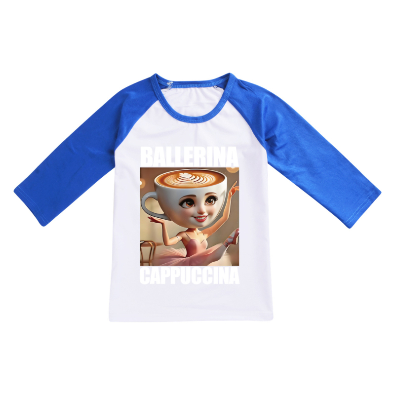 Tung Tung Tung Sahur polodlhé tričko s krátkym rukávom pre dospelých a deti, mäkké, s dlhým rukávom 4731