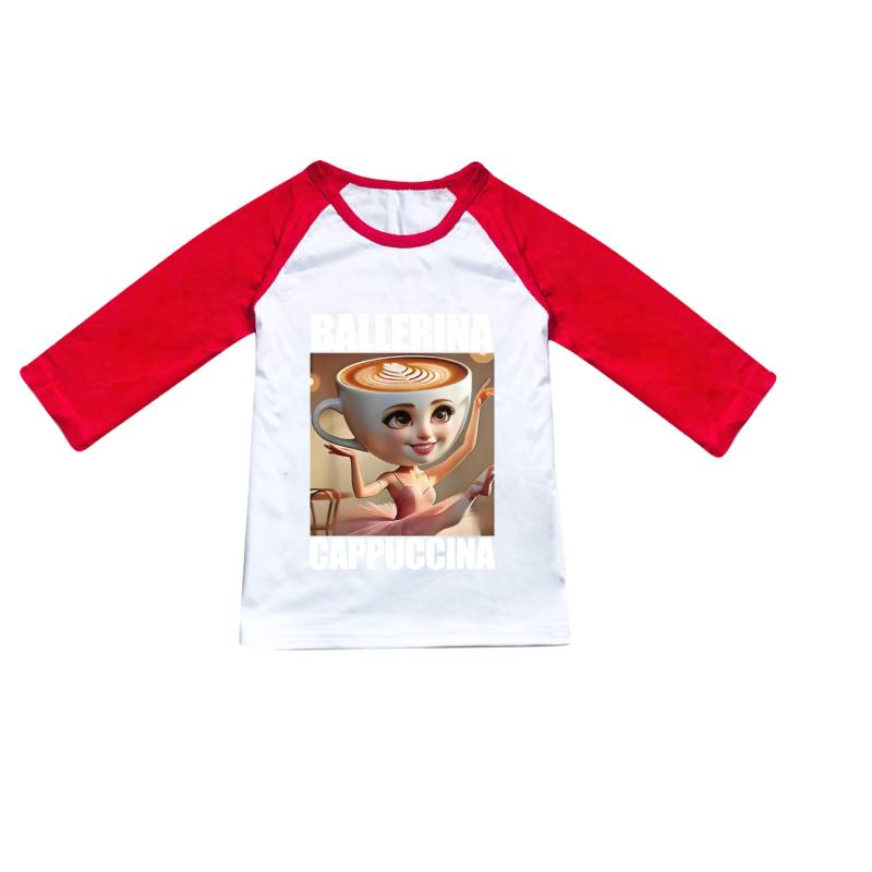 Tung Tung Tung Sahur polodlhé tričko s krátkym rukávom pre dospelých a deti, mäkké, s dlhým rukávom 4731