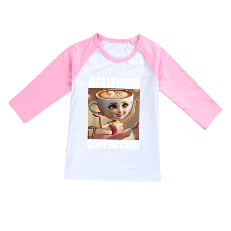 Tung Tung Tung Sahur polodlhé tričko s krátkym rukávom pre dospelých a deti, mäkké, s dlhým rukávom 4731