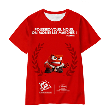 Jauniešu īso piedurkņu prāta slepenā dienesta komandas Inside Out2 sērijas pārdošanai 3D digitālā drukāšana ārpus atpūtas elpojošs