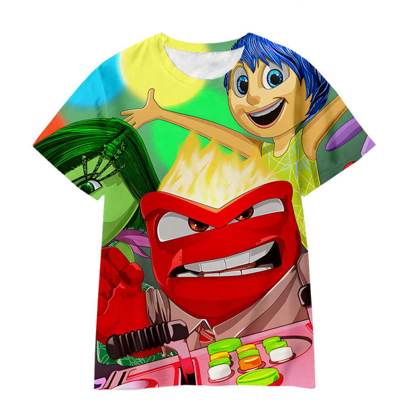 Jauniešu īso piedurkņu prāta slepenā dienesta komandas Inside Out2 sērijas pārdošanai 3D digitālā drukāšana ārpus atpūtas elpojošs