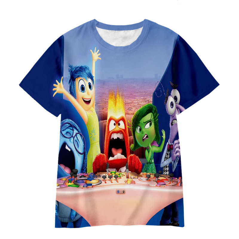 Jauniešu īso piedurkņu prāta slepenā dienesta komandas Inside Out2 sērijas pārdošanai 3D digitālā drukāšana ārpus atpūtas elpojošs