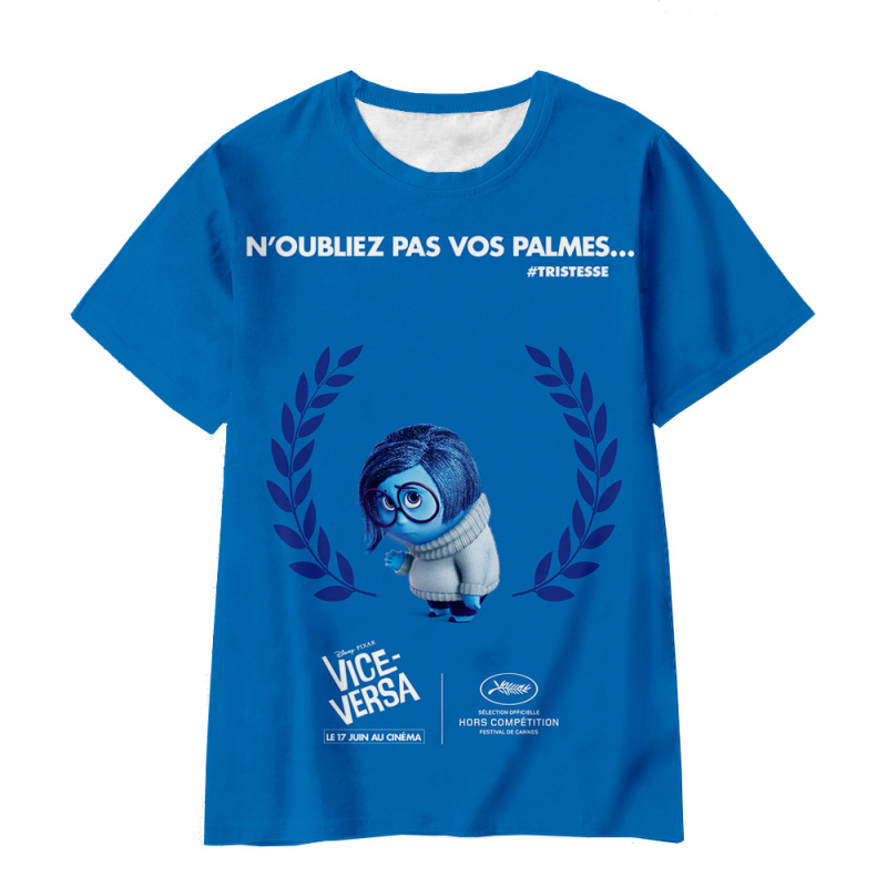 Jauniešu īso piedurkņu prāta slepenā dienesta komandas Inside Out2 sērijas pārdošanai 3D digitālā drukāšana ārpus atpūtas elpojošs