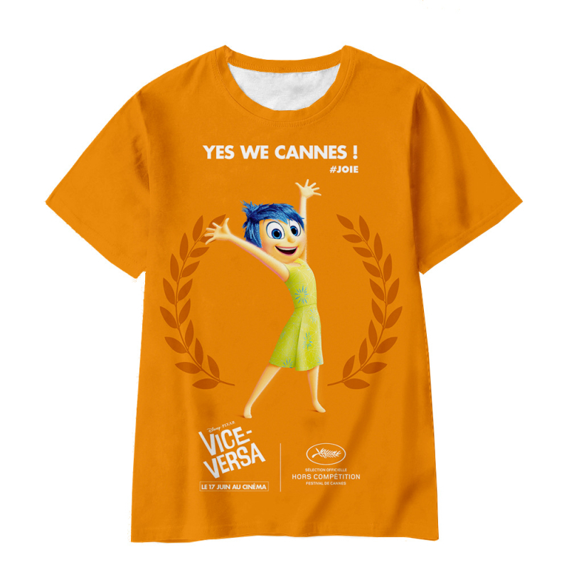 Jauniešu īso piedurkņu prāta slepenā dienesta komandas Inside Out2 sērijas pārdošanai 3D digitālā drukāšana ārpus atpūtas elpojošs