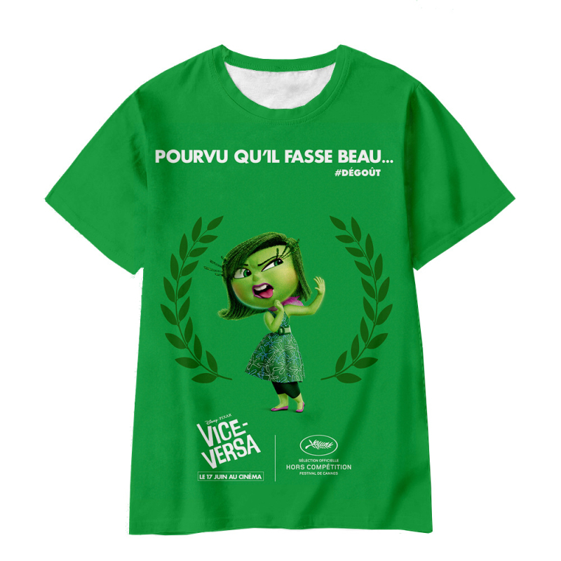 Jauniešu īso piedurkņu prāta slepenā dienesta komandas Inside Out2 sērijas pārdošanai 3D digitālā drukāšana ārpus atpūtas elpojošs