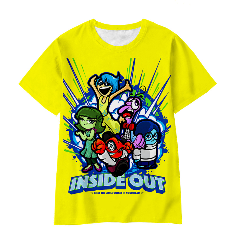 Jauniešu īso piedurkņu prāta slepenā dienesta komandas Inside Out2 sērijas pārdošanai 3D digitālā drukāšana ārpus atpūtas elpojošs