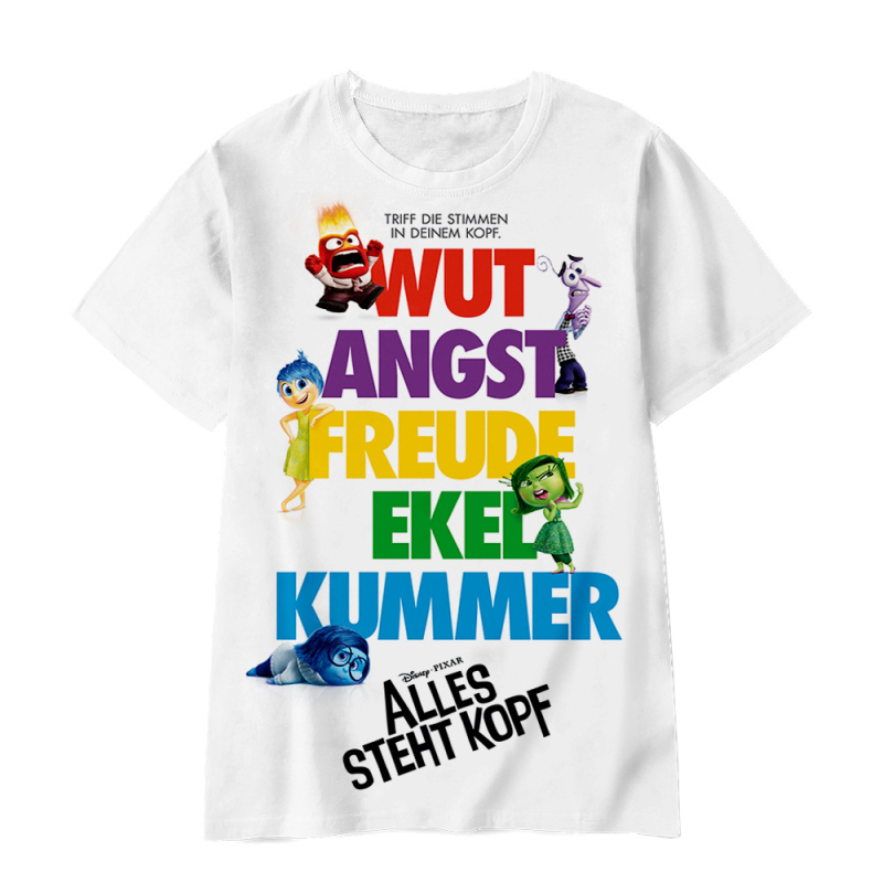 Jauniešu īso piedurkņu prāta slepenā dienesta komandas Inside Out2 sērijas pārdošanai 3D digitālā drukāšana ārpus atpūtas elpojošs